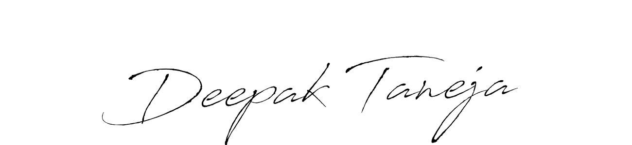 How to make Deepak Taneja signature? Antro_Vectra is a professional autograph style. Create handwritten signature for Deepak Taneja name. Deepak Taneja signature style 6 images and pictures png