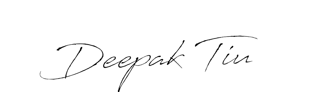 Also You can easily find your signature by using the search form. We will create Deepak Tiu name handwritten signature images for you free of cost using Antro_Vectra sign style. Deepak Tiu signature style 6 images and pictures png