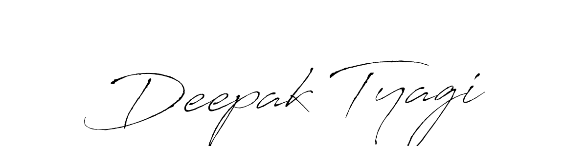 Design your own signature with our free online signature maker. With this signature software, you can create a handwritten (Antro_Vectra) signature for name Deepak Tyagi. Deepak Tyagi signature style 6 images and pictures png