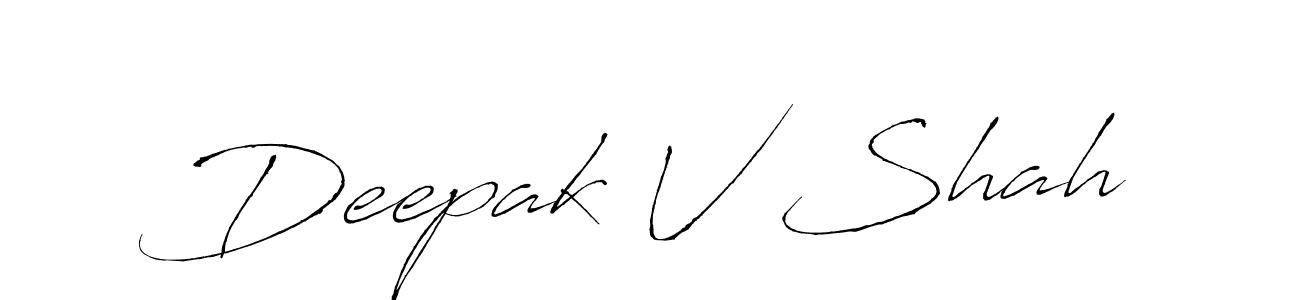 Use a signature maker to create a handwritten signature online. With this signature software, you can design (Antro_Vectra) your own signature for name Deepak V Shah. Deepak V Shah signature style 6 images and pictures png