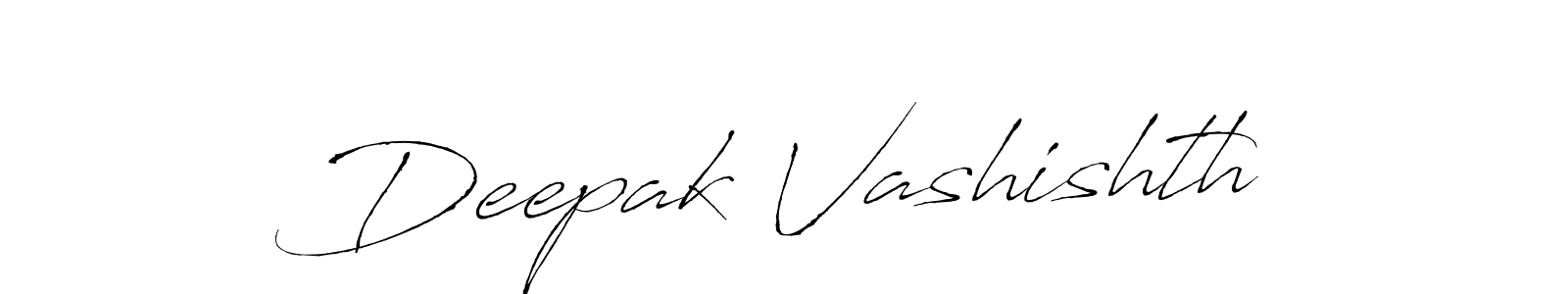 The best way (Antro_Vectra) to make a short signature is to pick only two or three words in your name. The name Deepak Vashishth include a total of six letters. For converting this name. Deepak Vashishth signature style 6 images and pictures png
