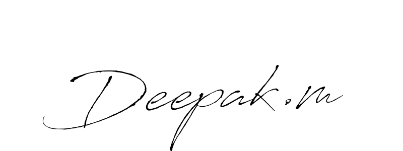 You should practise on your own different ways (Antro_Vectra) to write your name (Deepak.m) in signature. don't let someone else do it for you. Deepak.m signature style 6 images and pictures png