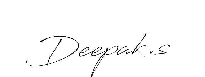 How to make Deepak.s signature? Antro_Vectra is a professional autograph style. Create handwritten signature for Deepak.s name. Deepak.s signature style 6 images and pictures png