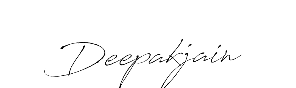 Use a signature maker to create a handwritten signature online. With this signature software, you can design (Antro_Vectra) your own signature for name Deepakjain. Deepakjain signature style 6 images and pictures png