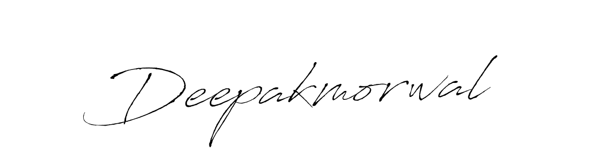 Antro_Vectra is a professional signature style that is perfect for those who want to add a touch of class to their signature. It is also a great choice for those who want to make their signature more unique. Get Deepakmorwal name to fancy signature for free. Deepakmorwal signature style 6 images and pictures png