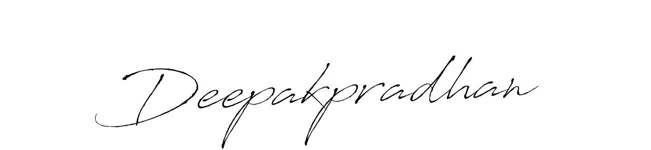 Also we have Deepakpradhan name is the best signature style. Create professional handwritten signature collection using Antro_Vectra autograph style. Deepakpradhan signature style 6 images and pictures png