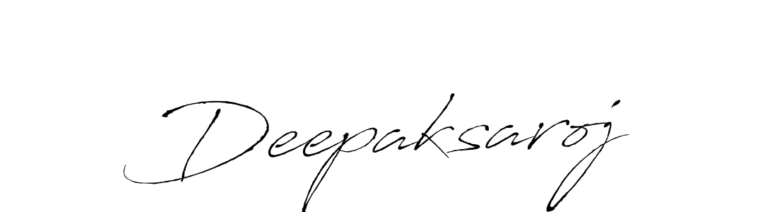 Make a beautiful signature design for name Deepaksaroj. With this signature (Antro_Vectra) style, you can create a handwritten signature for free. Deepaksaroj signature style 6 images and pictures png