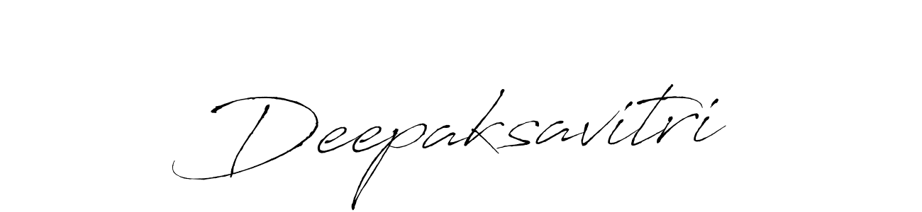 How to make Deepaksavitri name signature. Use Antro_Vectra style for creating short signs online. This is the latest handwritten sign. Deepaksavitri signature style 6 images and pictures png