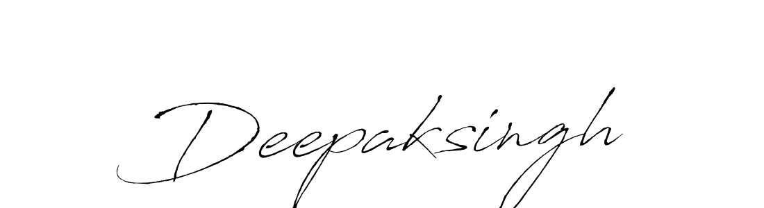 How to make Deepaksingh name signature. Use Antro_Vectra style for creating short signs online. This is the latest handwritten sign. Deepaksingh signature style 6 images and pictures png