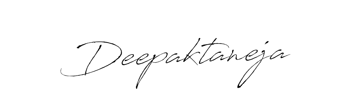 Create a beautiful signature design for name Deepaktaneja. With this signature (Antro_Vectra) fonts, you can make a handwritten signature for free. Deepaktaneja signature style 6 images and pictures png