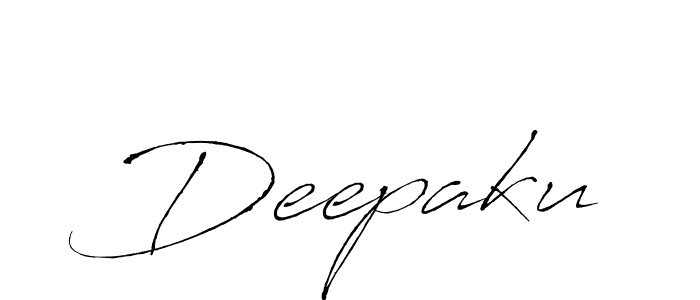 Use a signature maker to create a handwritten signature online. With this signature software, you can design (Antro_Vectra) your own signature for name Deepaku. Deepaku signature style 6 images and pictures png