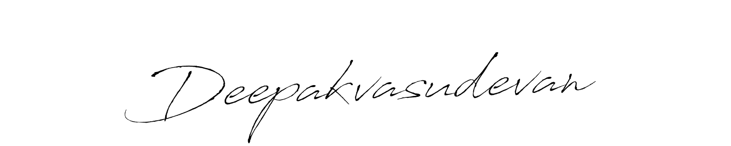 Make a beautiful signature design for name Deepakvasudevan. With this signature (Antro_Vectra) style, you can create a handwritten signature for free. Deepakvasudevan signature style 6 images and pictures png