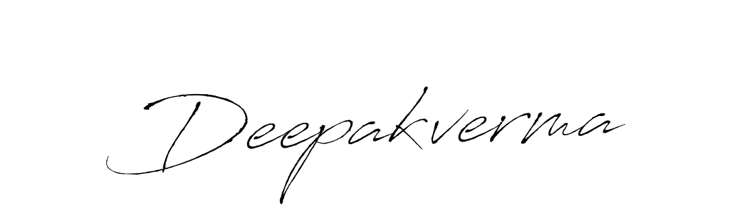 Design your own signature with our free online signature maker. With this signature software, you can create a handwritten (Antro_Vectra) signature for name Deepakverma. Deepakverma signature style 6 images and pictures png
