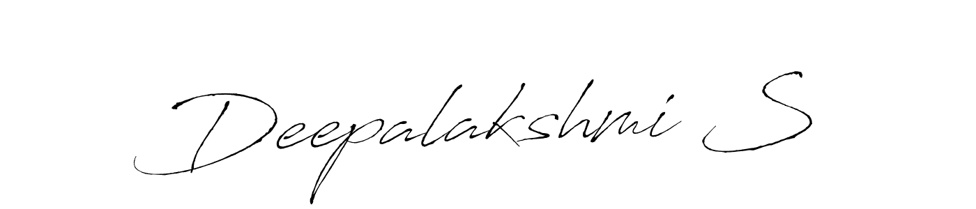 This is the best signature style for the Deepalakshmi S name. Also you like these signature font (Antro_Vectra). Mix name signature. Deepalakshmi S signature style 6 images and pictures png
