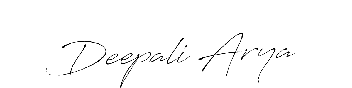 Deepali Arya stylish signature style. Best Handwritten Sign (Antro_Vectra) for my name. Handwritten Signature Collection Ideas for my name Deepali Arya. Deepali Arya signature style 6 images and pictures png