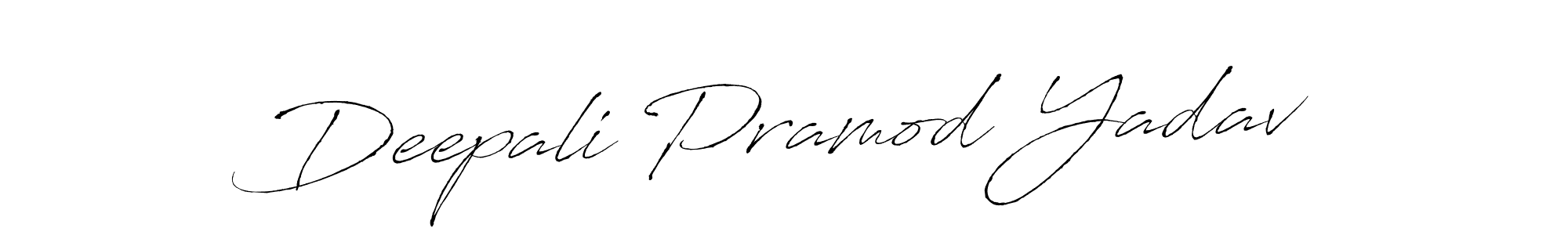 The best way (Antro_Vectra) to make a short signature is to pick only two or three words in your name. The name Deepali Pramod Yadav include a total of six letters. For converting this name. Deepali Pramod Yadav signature style 6 images and pictures png