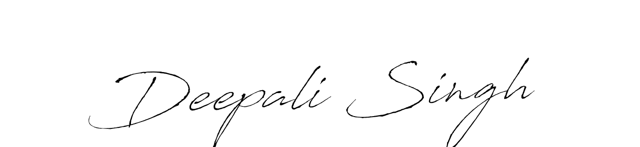 Design your own signature with our free online signature maker. With this signature software, you can create a handwritten (Antro_Vectra) signature for name Deepali Singh. Deepali Singh signature style 6 images and pictures png