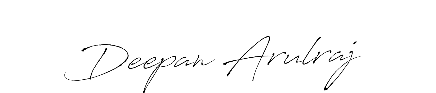 Make a beautiful signature design for name Deepan Arulraj. With this signature (Antro_Vectra) style, you can create a handwritten signature for free. Deepan Arulraj signature style 6 images and pictures png