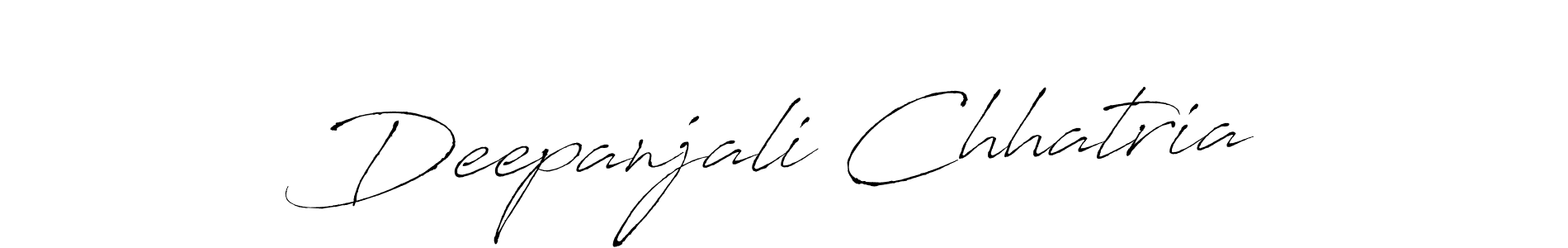 Create a beautiful signature design for name Deepanjali Chhatria. With this signature (Antro_Vectra) fonts, you can make a handwritten signature for free. Deepanjali Chhatria signature style 6 images and pictures png