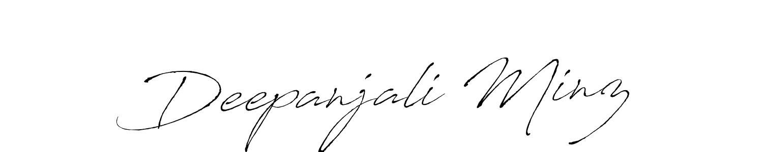 Also we have Deepanjali Minz name is the best signature style. Create professional handwritten signature collection using Antro_Vectra autograph style. Deepanjali Minz signature style 6 images and pictures png