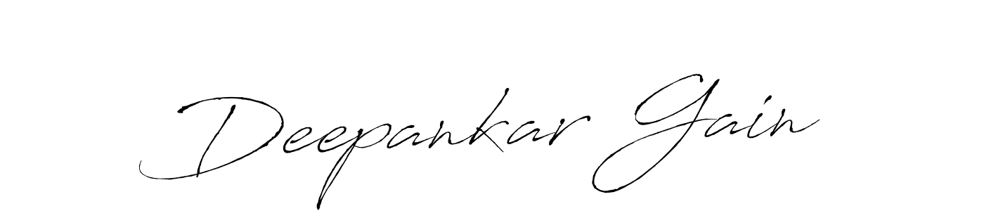 Design your own signature with our free online signature maker. With this signature software, you can create a handwritten (Antro_Vectra) signature for name Deepankar Gain. Deepankar Gain signature style 6 images and pictures png