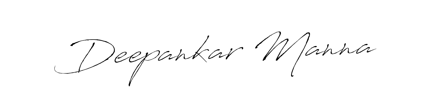 Create a beautiful signature design for name Deepankar Manna. With this signature (Antro_Vectra) fonts, you can make a handwritten signature for free. Deepankar Manna signature style 6 images and pictures png