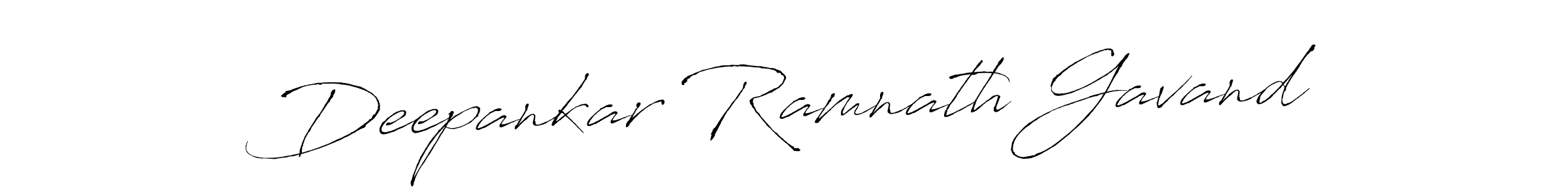 Make a beautiful signature design for name Deepankar Ramnath Gavand. With this signature (Antro_Vectra) style, you can create a handwritten signature for free. Deepankar Ramnath Gavand signature style 6 images and pictures png