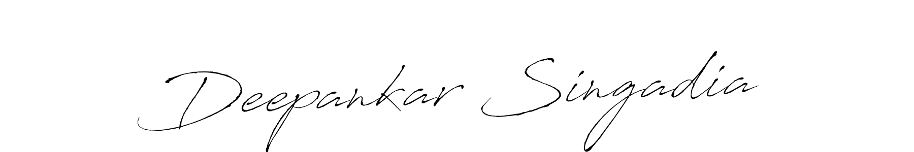 This is the best signature style for the Deepankar Singadia name. Also you like these signature font (Antro_Vectra). Mix name signature. Deepankar Singadia signature style 6 images and pictures png