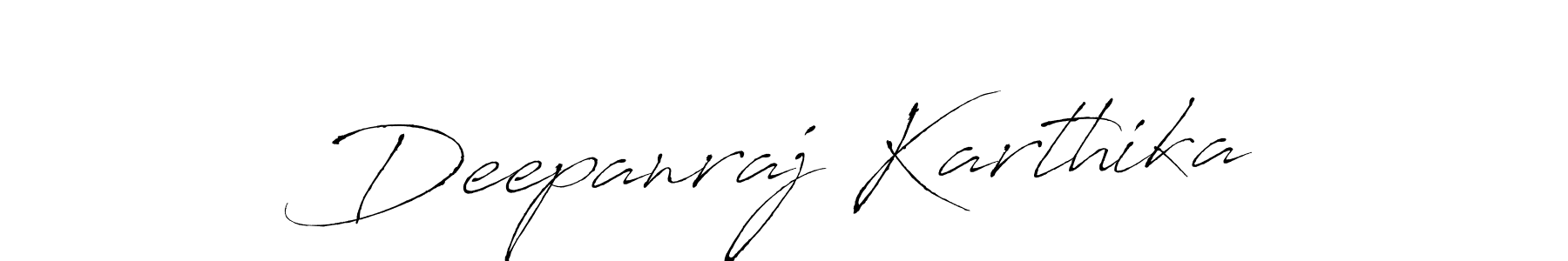 How to make Deepanraj Karthika signature? Antro_Vectra is a professional autograph style. Create handwritten signature for Deepanraj Karthika name. Deepanraj Karthika signature style 6 images and pictures png