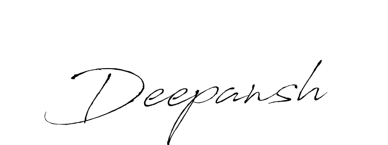 How to make Deepansh signature? Antro_Vectra is a professional autograph style. Create handwritten signature for Deepansh name. Deepansh signature style 6 images and pictures png