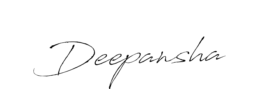 Create a beautiful signature design for name Deepansha. With this signature (Antro_Vectra) fonts, you can make a handwritten signature for free. Deepansha signature style 6 images and pictures png