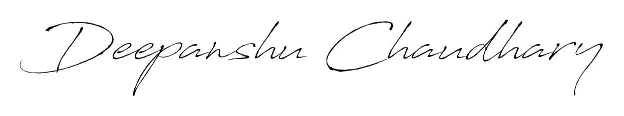 Style your name Deepanshu Chaudhary with confidence using Antro_Vectra signature design. Simple, elegant, and ready for immediate document use. Deepanshu Chaudhary signature style 6 images and pictures png