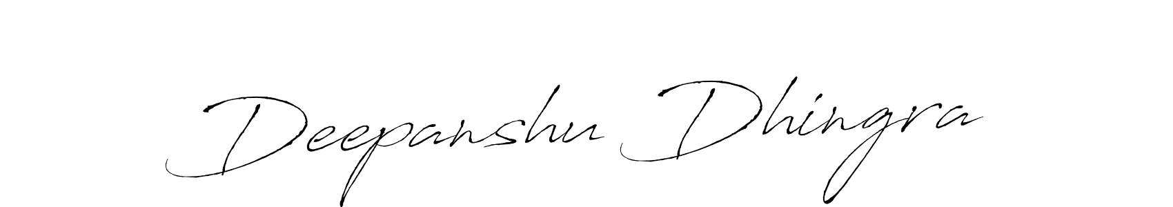 Antro_Vectra is a professional signature style that is perfect for those who want to add a touch of class to their signature. It is also a great choice for those who want to make their signature more unique. Get Deepanshu Dhingra name to fancy signature for free. Deepanshu Dhingra signature style 6 images and pictures png