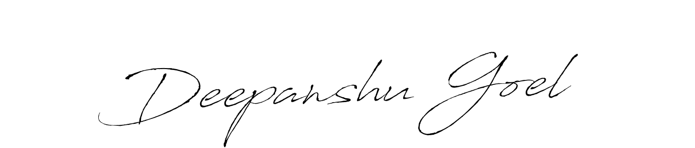 Use a signature maker to create a handwritten signature online. With this signature software, you can design (Antro_Vectra) your own signature for name Deepanshu Goel. Deepanshu Goel signature style 6 images and pictures png