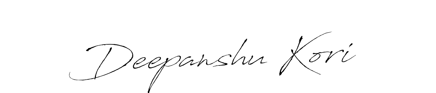 Similarly Antro_Vectra is the best handwritten signature design. Signature creator online .You can use it as an online autograph creator for name Deepanshu Kori. Deepanshu Kori signature style 6 images and pictures png