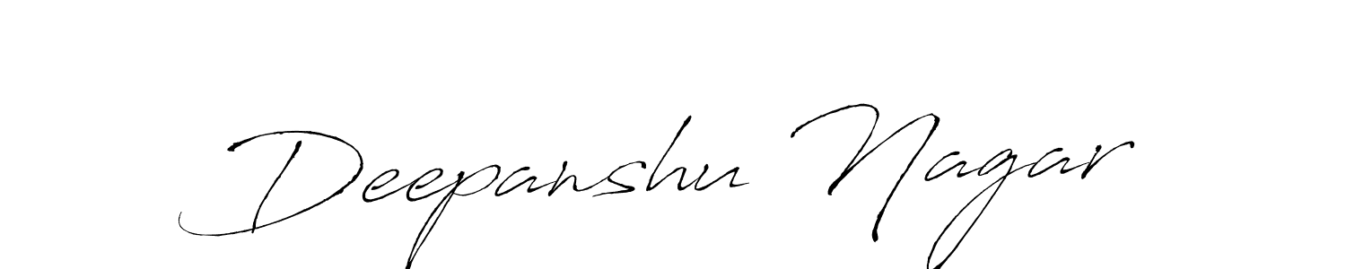 Deepanshu Nagar stylish signature style. Best Handwritten Sign (Antro_Vectra) for my name. Handwritten Signature Collection Ideas for my name Deepanshu Nagar. Deepanshu Nagar signature style 6 images and pictures png