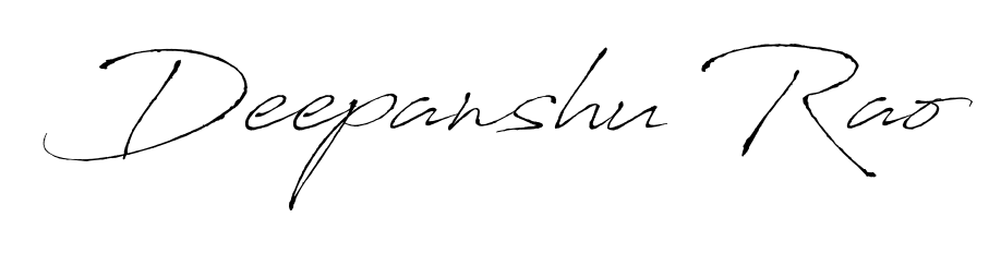 Practice writing Deepanshu Rao with the flow of Antro_Vectra lettering. A fantastic source of inspiration for developing your personal signature style. Deepanshu Rao signature style 6 images and pictures png