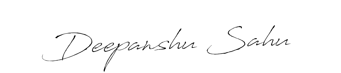 Create a beautiful signature design for name Deepanshu Sahu. With this signature (Antro_Vectra) fonts, you can make a handwritten signature for free. Deepanshu Sahu signature style 6 images and pictures png