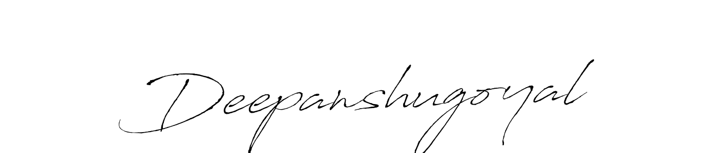 Create a beautiful signature design for name Deepanshugoyal. With this signature (Antro_Vectra) fonts, you can make a handwritten signature for free. Deepanshugoyal signature style 6 images and pictures png