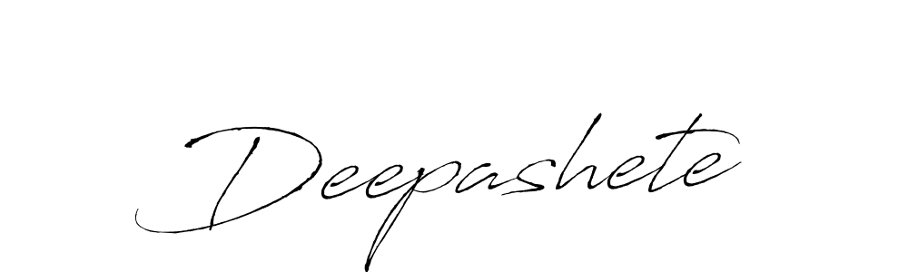 Create a beautiful signature design for name Deepashete. With this signature (Antro_Vectra) fonts, you can make a handwritten signature for free. Deepashete signature style 6 images and pictures png