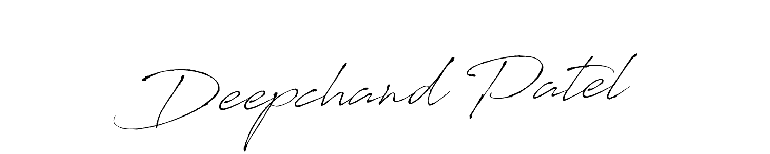 Create a beautiful signature design for name Deepchand Patel. With this signature (Antro_Vectra) fonts, you can make a handwritten signature for free. Deepchand Patel signature style 6 images and pictures png