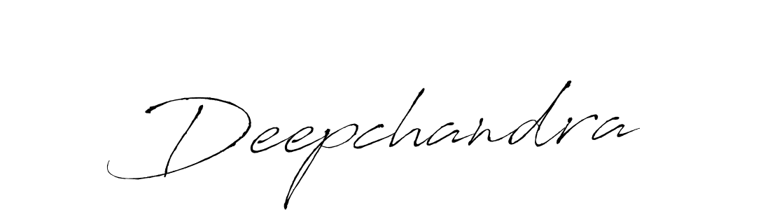 Design your own signature with our free online signature maker. With this signature software, you can create a handwritten (Antro_Vectra) signature for name Deepchandra. Deepchandra signature style 6 images and pictures png