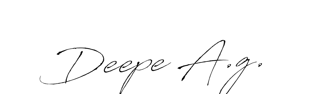 Use a signature maker to create a handwritten signature online. With this signature software, you can design (Antro_Vectra) your own signature for name Deepe A.g.. Deepe A.g. signature style 6 images and pictures png