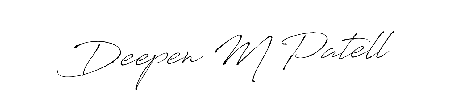 Once you've used our free online signature maker to create your best signature Antro_Vectra style, it's time to enjoy all of the benefits that Deepen M Patell name signing documents. Deepen M Patell signature style 6 images and pictures png