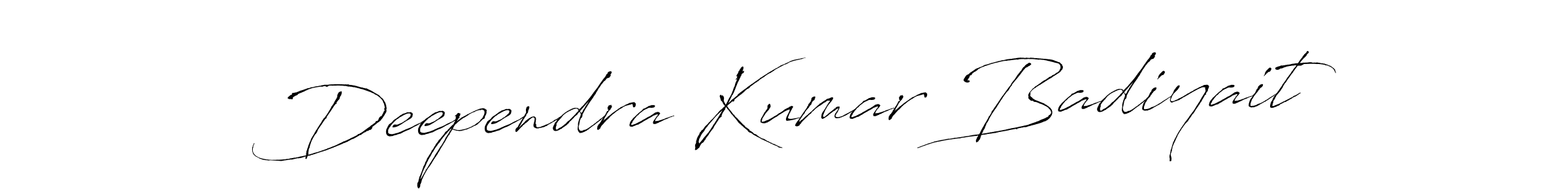 Design your own signature with our free online signature maker. With this signature software, you can create a handwritten (Antro_Vectra) signature for name Deependra Kumar Badiyait. Deependra Kumar Badiyait signature style 6 images and pictures png