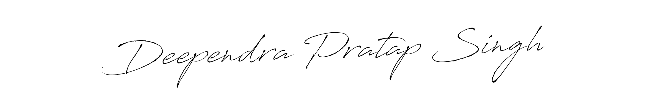Design your own signature with our free online signature maker. With this signature software, you can create a handwritten (Antro_Vectra) signature for name Deependra Pratap Singh. Deependra Pratap Singh signature style 6 images and pictures png