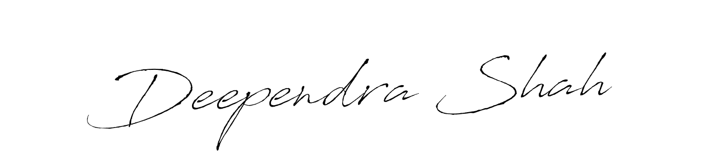 How to make Deependra Shah name signature. Use Antro_Vectra style for creating short signs online. This is the latest handwritten sign. Deependra Shah signature style 6 images and pictures png