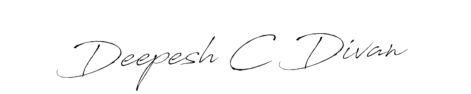 Create a beautiful signature design for name Deepesh C Divan. With this signature (Antro_Vectra) fonts, you can make a handwritten signature for free. Deepesh C Divan signature style 6 images and pictures png