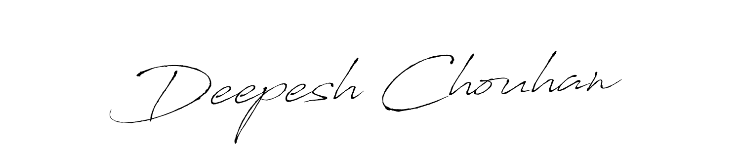 Antro_Vectra is a professional signature style that is perfect for those who want to add a touch of class to their signature. It is also a great choice for those who want to make their signature more unique. Get Deepesh Chouhan name to fancy signature for free. Deepesh Chouhan signature style 6 images and pictures png