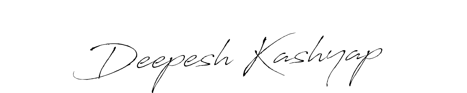 Create a beautiful signature design for name Deepesh Kashyap. With this signature (Antro_Vectra) fonts, you can make a handwritten signature for free. Deepesh Kashyap signature style 6 images and pictures png